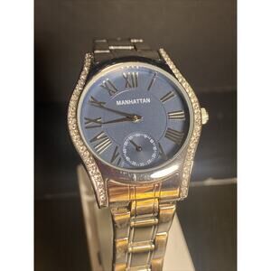 Manhattan by Croton CM304245 Quartz Analog Watch New Battery
